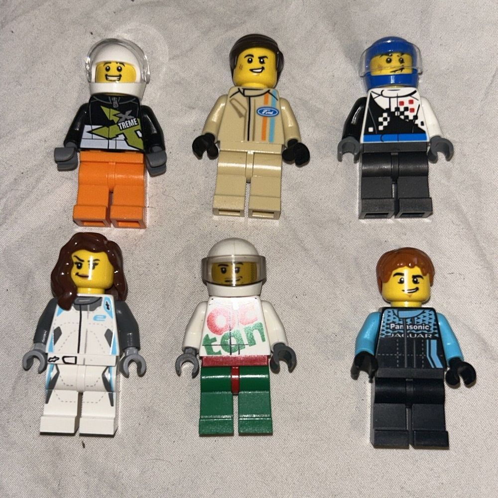 Lego‎ I-PACE Driver Speed Champions Minifigure Lot Jaguar Porsche
